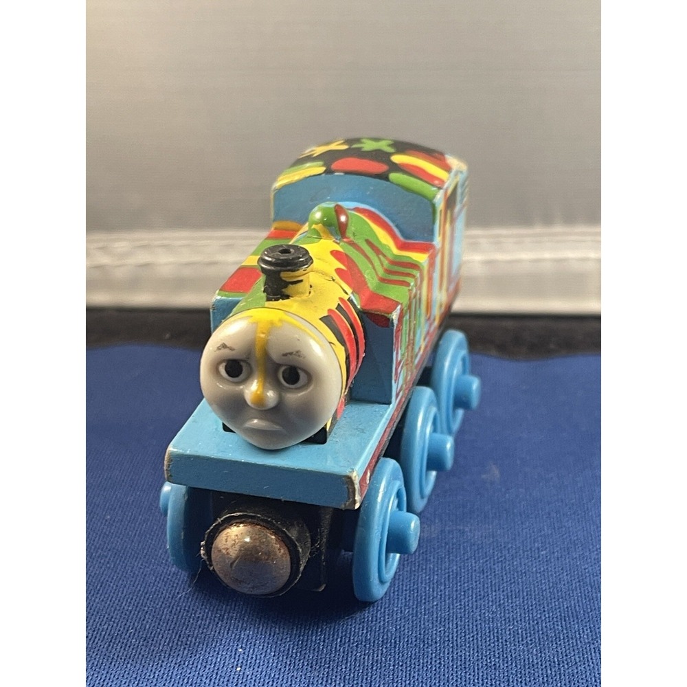 Learning Curve Thomas & Friends Wooden Railway‎ Paint Splattered Thomas LC99179